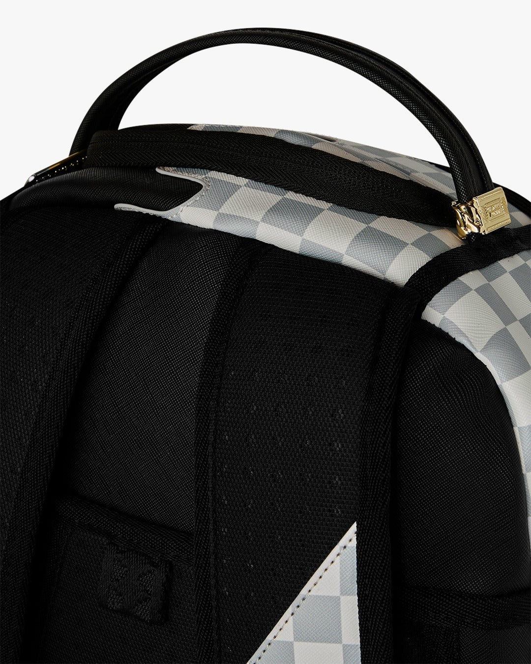 Zaino Sprayground nero CREAM CHECK UNFINISHED SHARK DLXSV BACKPACK