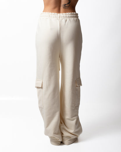 Pantalone Comme des Fuckdown cargo in felpa con stampa donna
