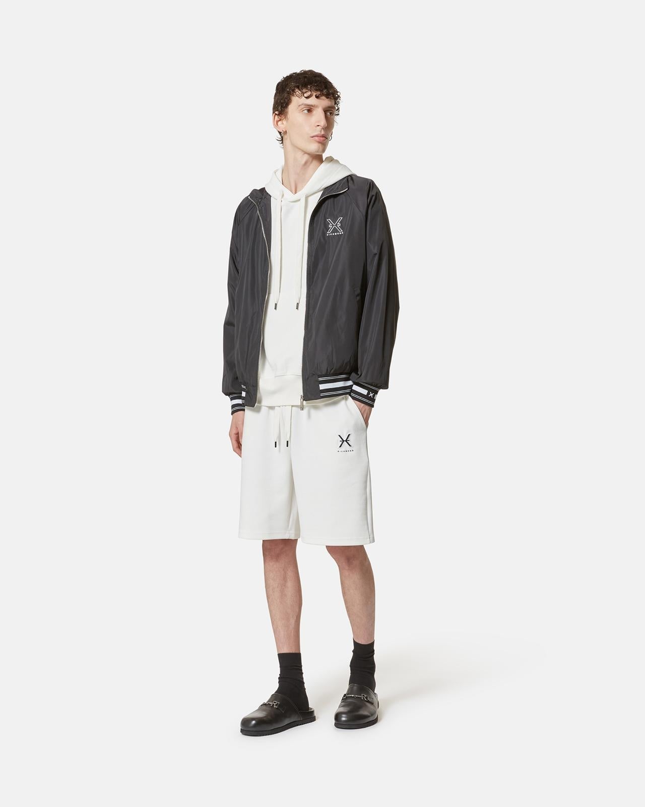 Giubbotto Richmond X in nylon con fascia logata uomo