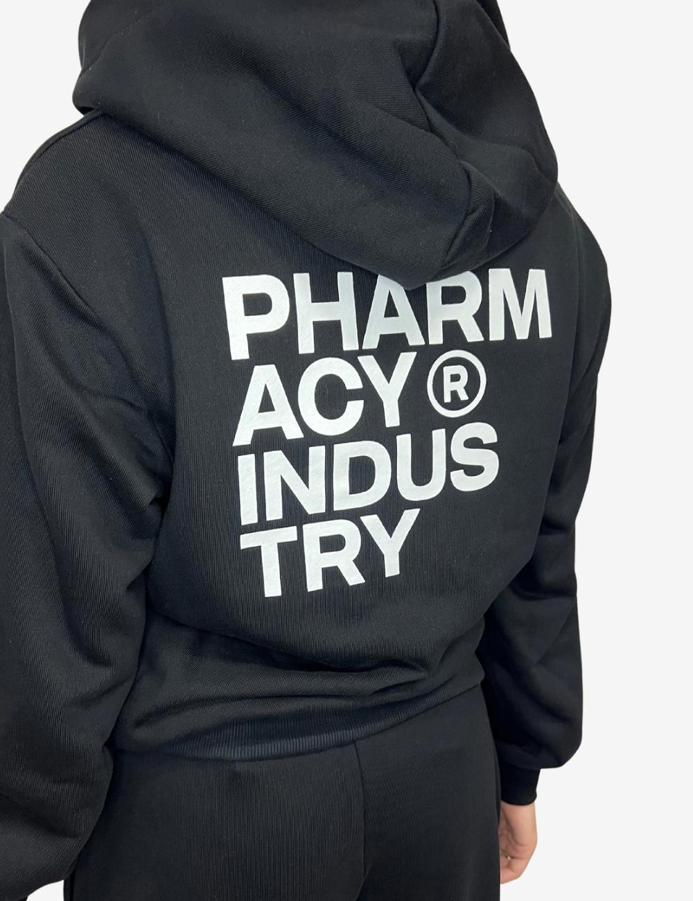 Felpa Pharmacy Industry fullzip con cappuccio e logo donna