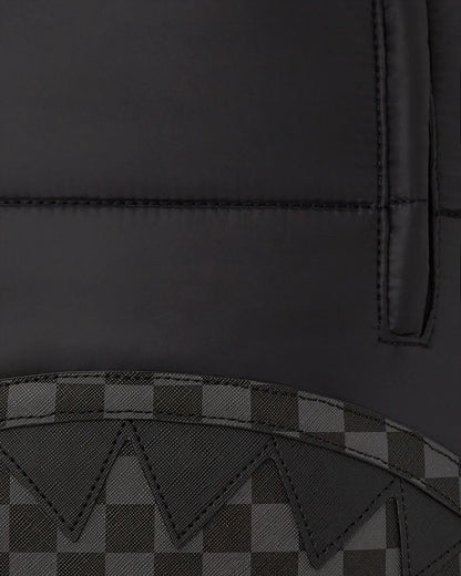 Zaino Sprayground nero black puffer grey check backpack