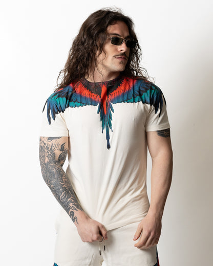 T-Shirt Marcelo Burlon "Icon Wings Colorfull" uomo