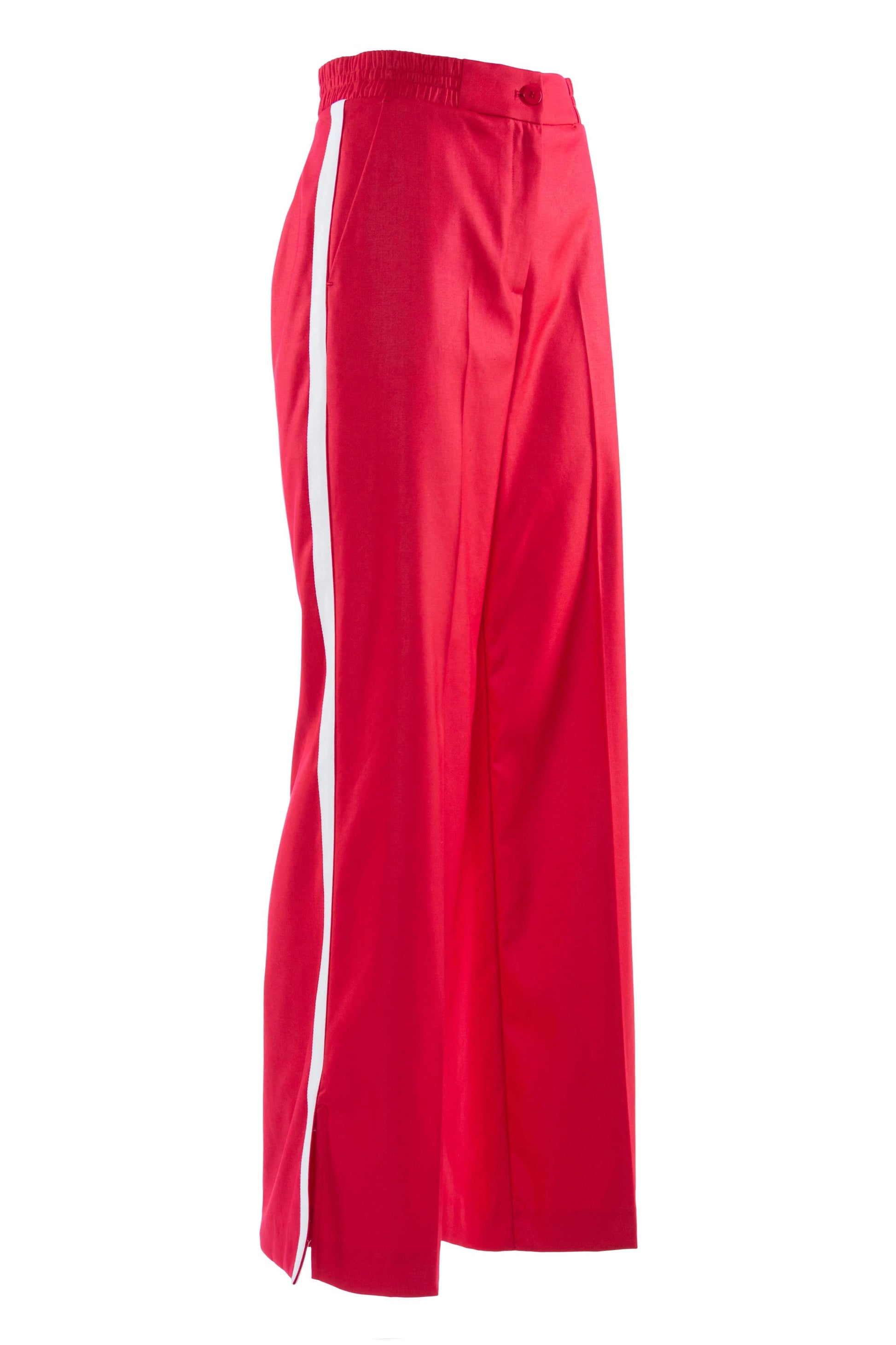 Pantalone Nenette straight con banda laterale donna