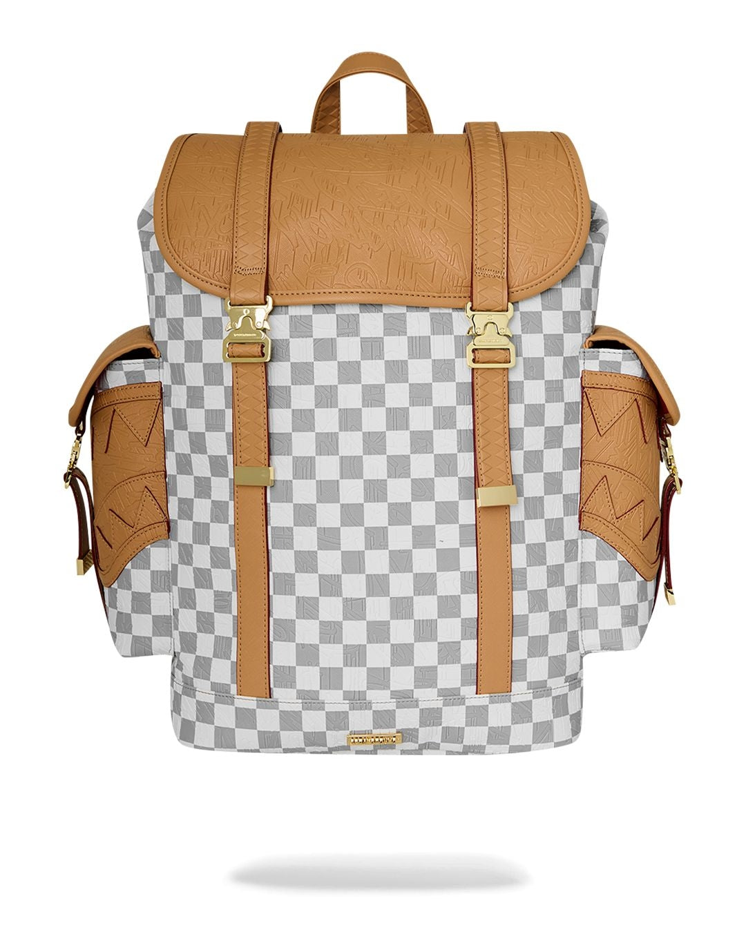 Zaino Sprayground bianco EMBOSSED CREAM CHECK MONTE CARLO 
