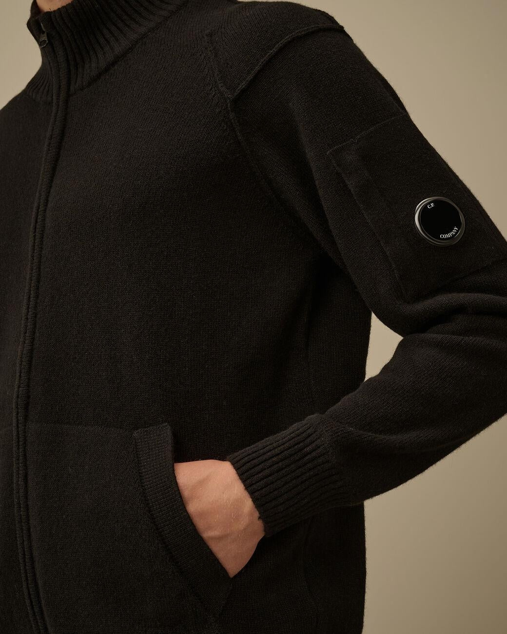 Maglia C.P. Company fullzip in misto lana uomo