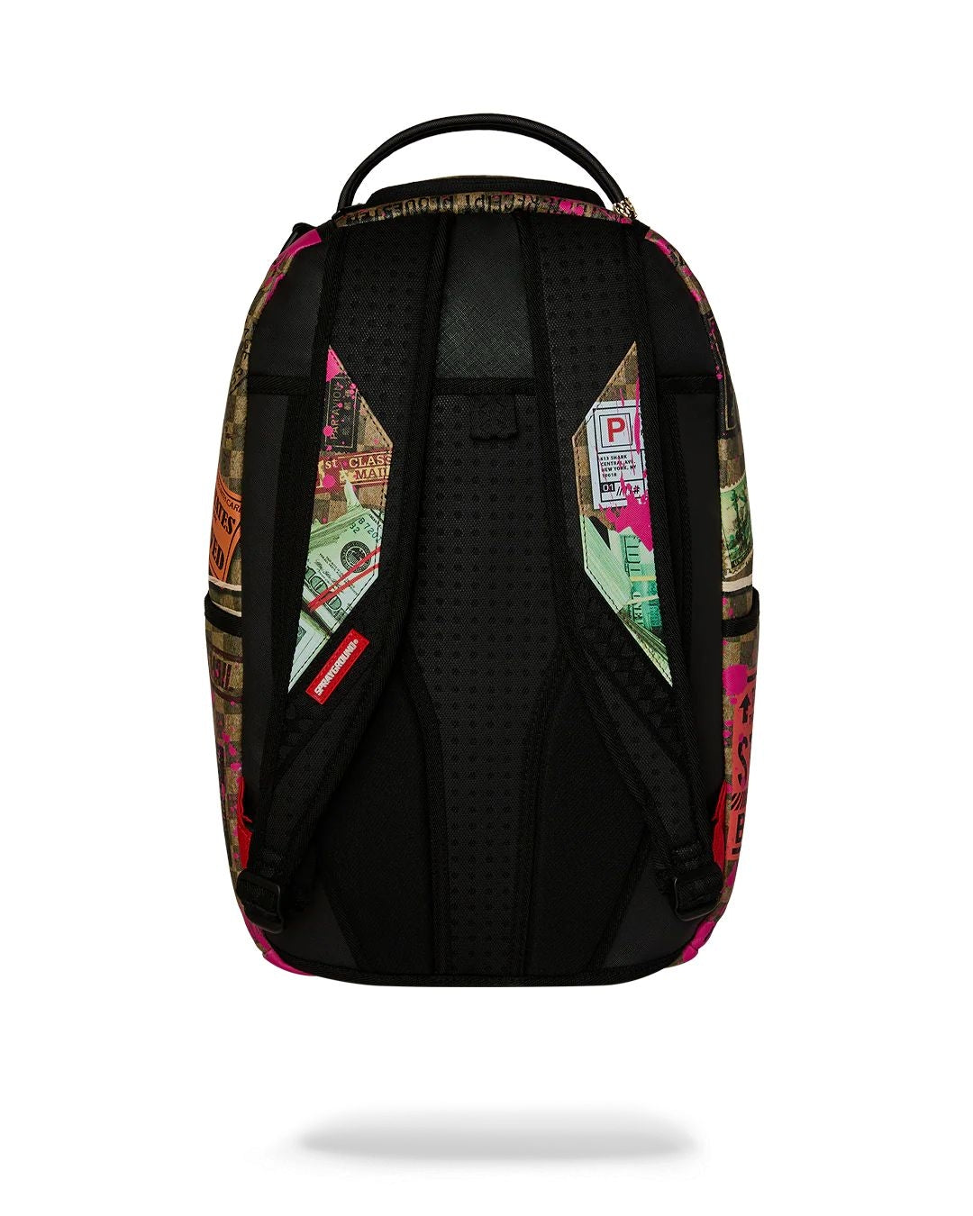 Zaino Sprayground marrone "Torn packaging rmx backpack"