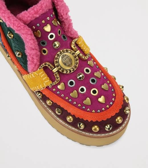 Stivaletto Kurt Geiger "Mansion Cosy multicolor" in suede donna