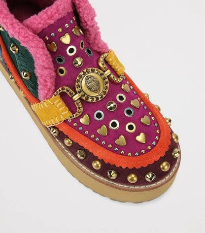 Stivaletto Kurt Geiger "Mansion Cosy multicolor" in suede donna