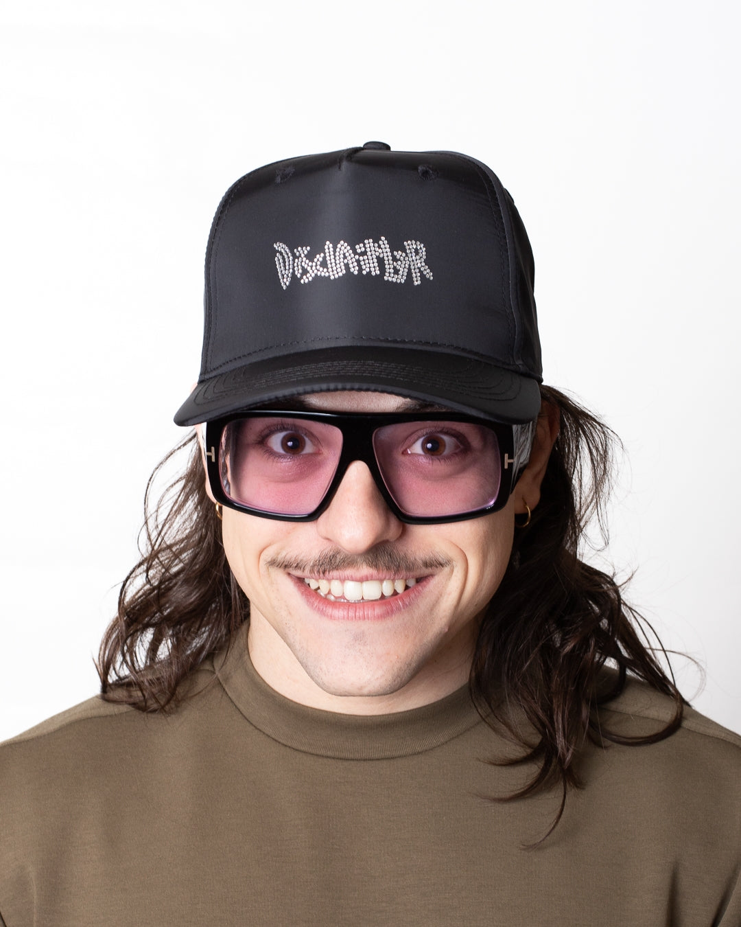 Cappello Disclaimer con visiera e strass