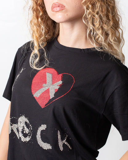T-Shirt Richmond X "I love Rock" donna