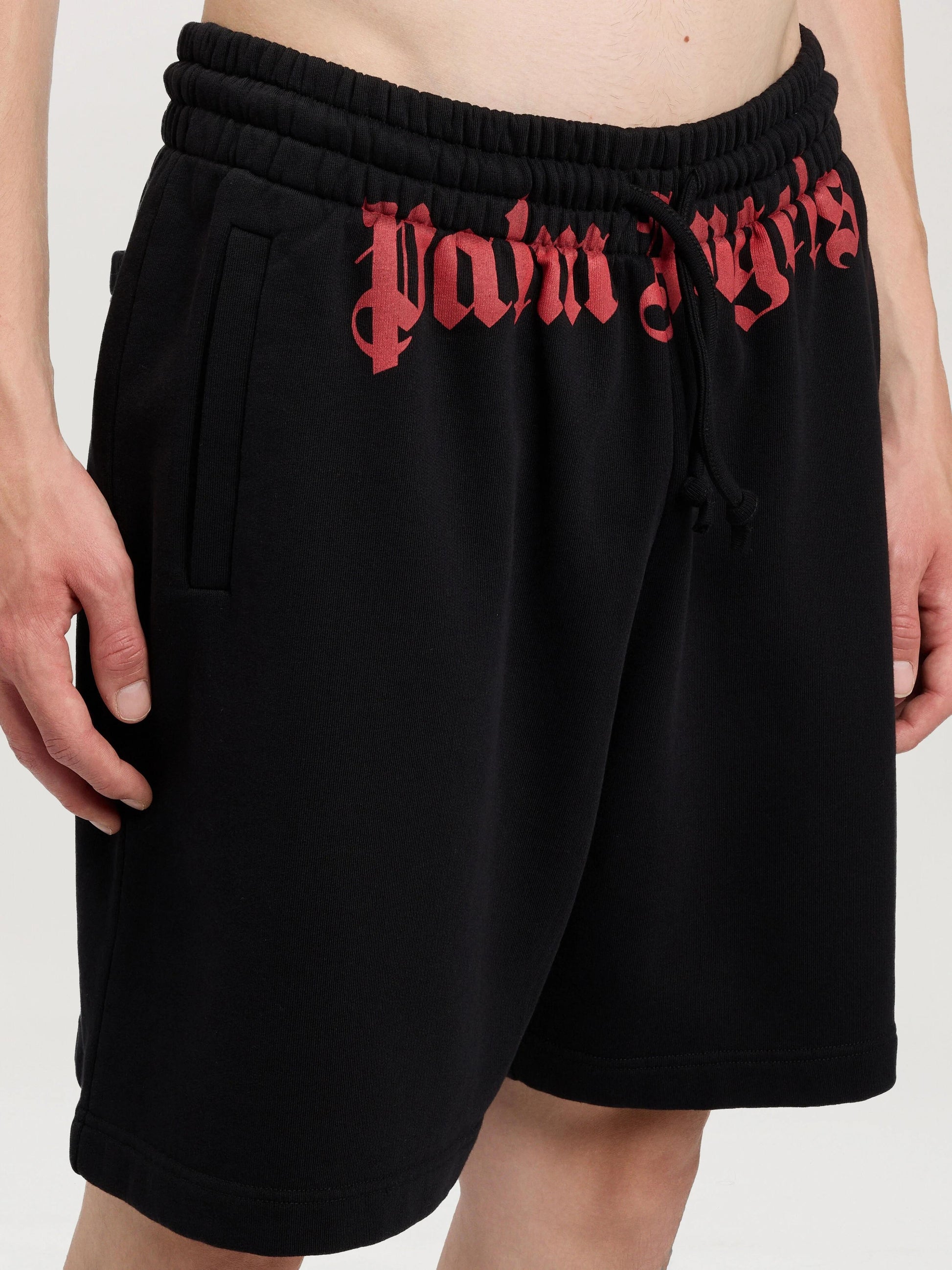 Bermuda Palm Angels in felpa "Waist Logo" uomo