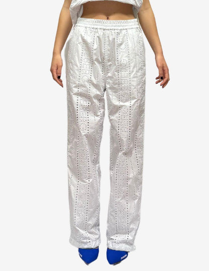 Pantalone Iceberg in pizzo bianco