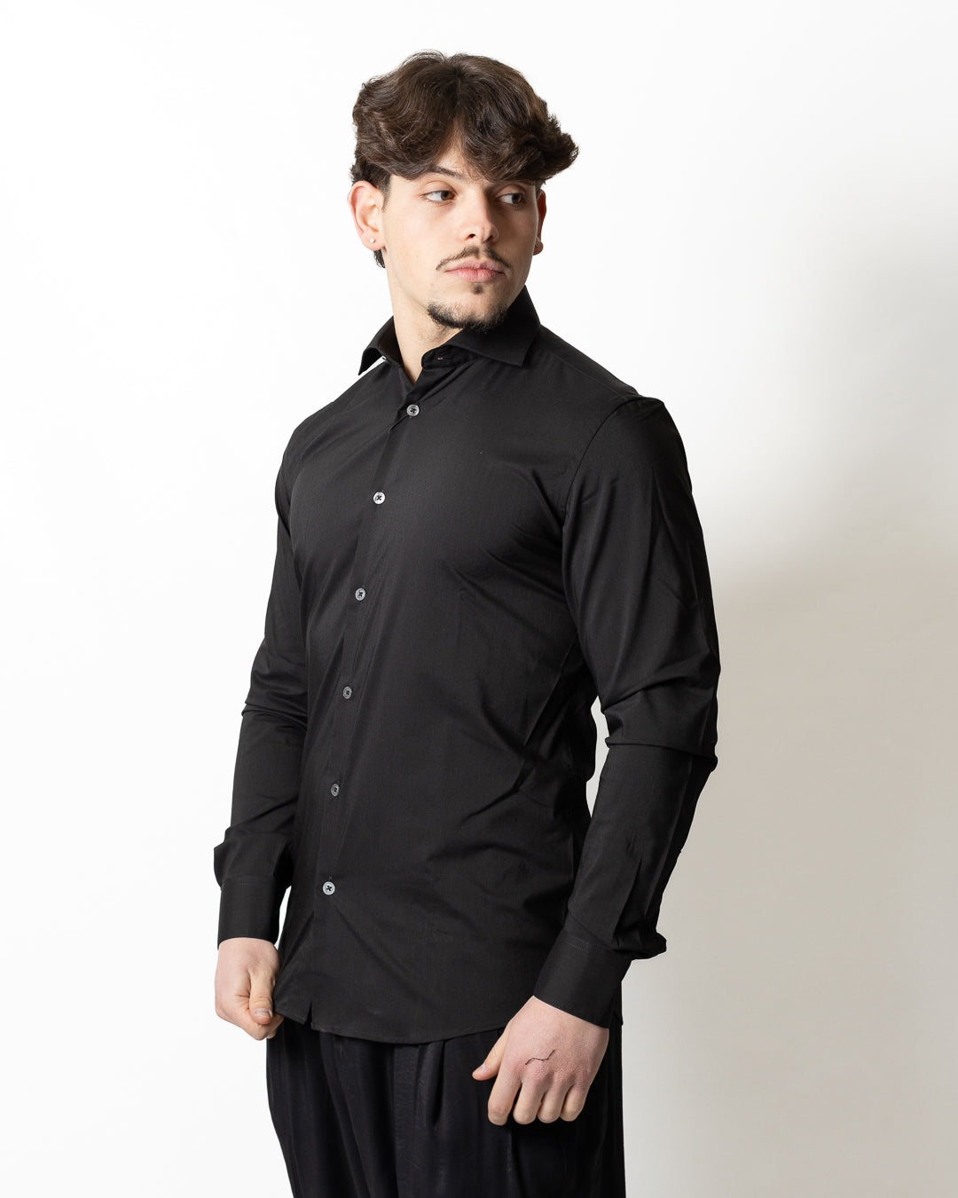 Camicia Daniele Alessandrini "Sartoria" collo francese uomo