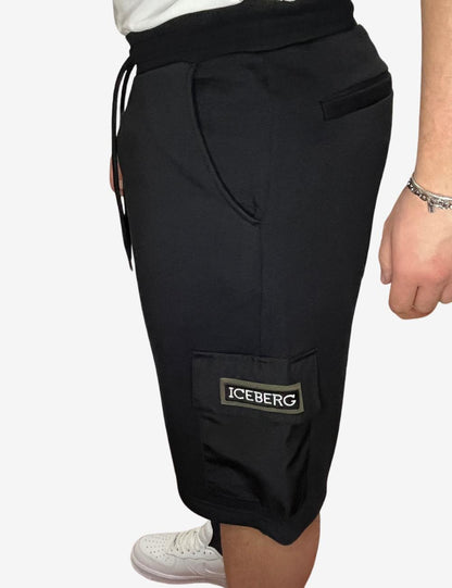 Bermuda Iceberg con tasche e ricamo logato uomo