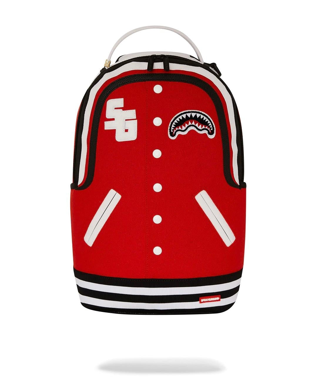Zaino Sprayground rosso Varsity shark dlx backpack