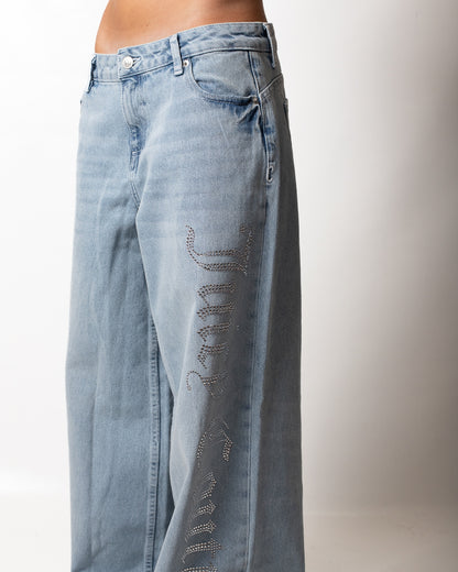 Jeans Juicy Couture "Diamante" Wide Leg donna