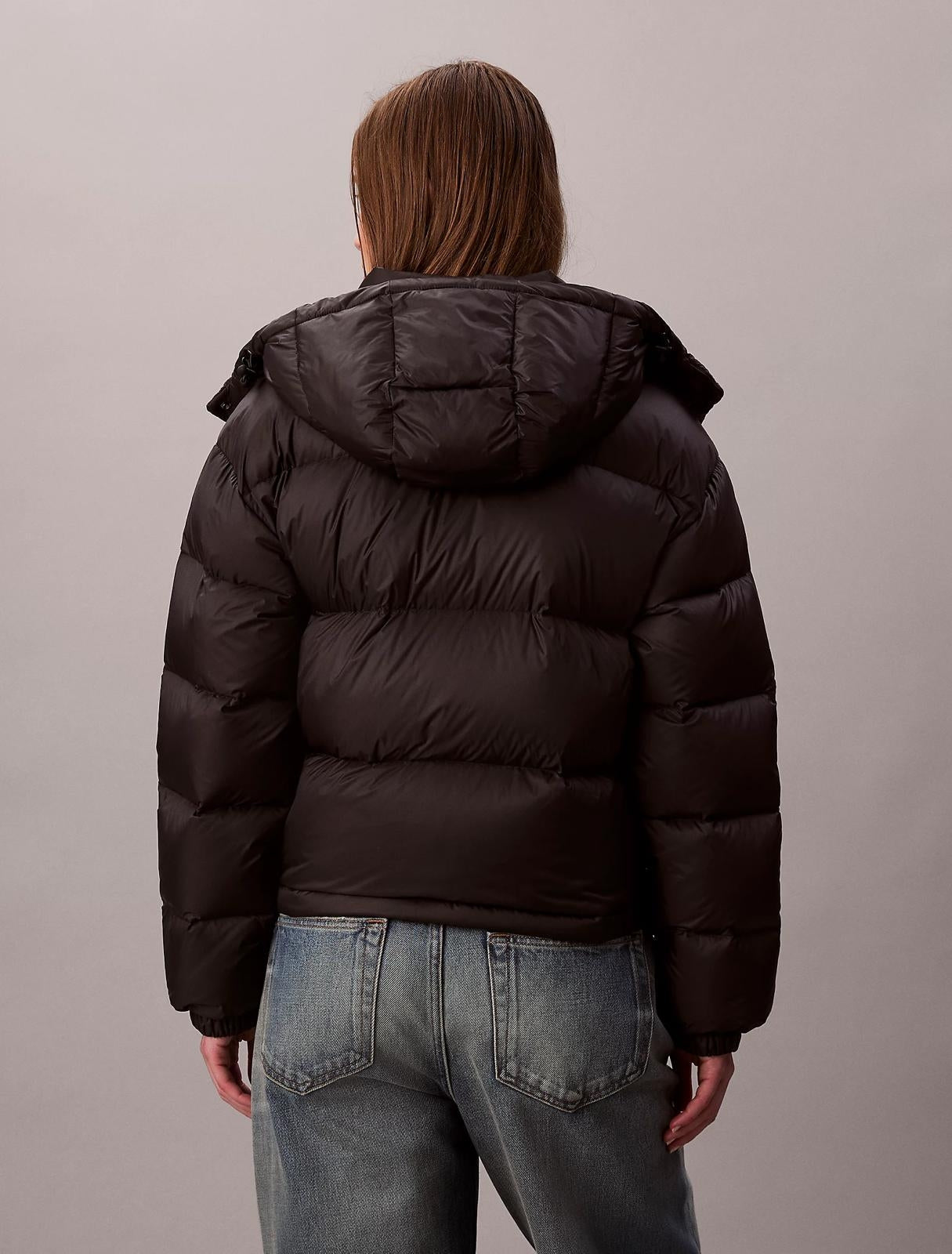 Giubbotto Calvin Klein cropped puffer donna
