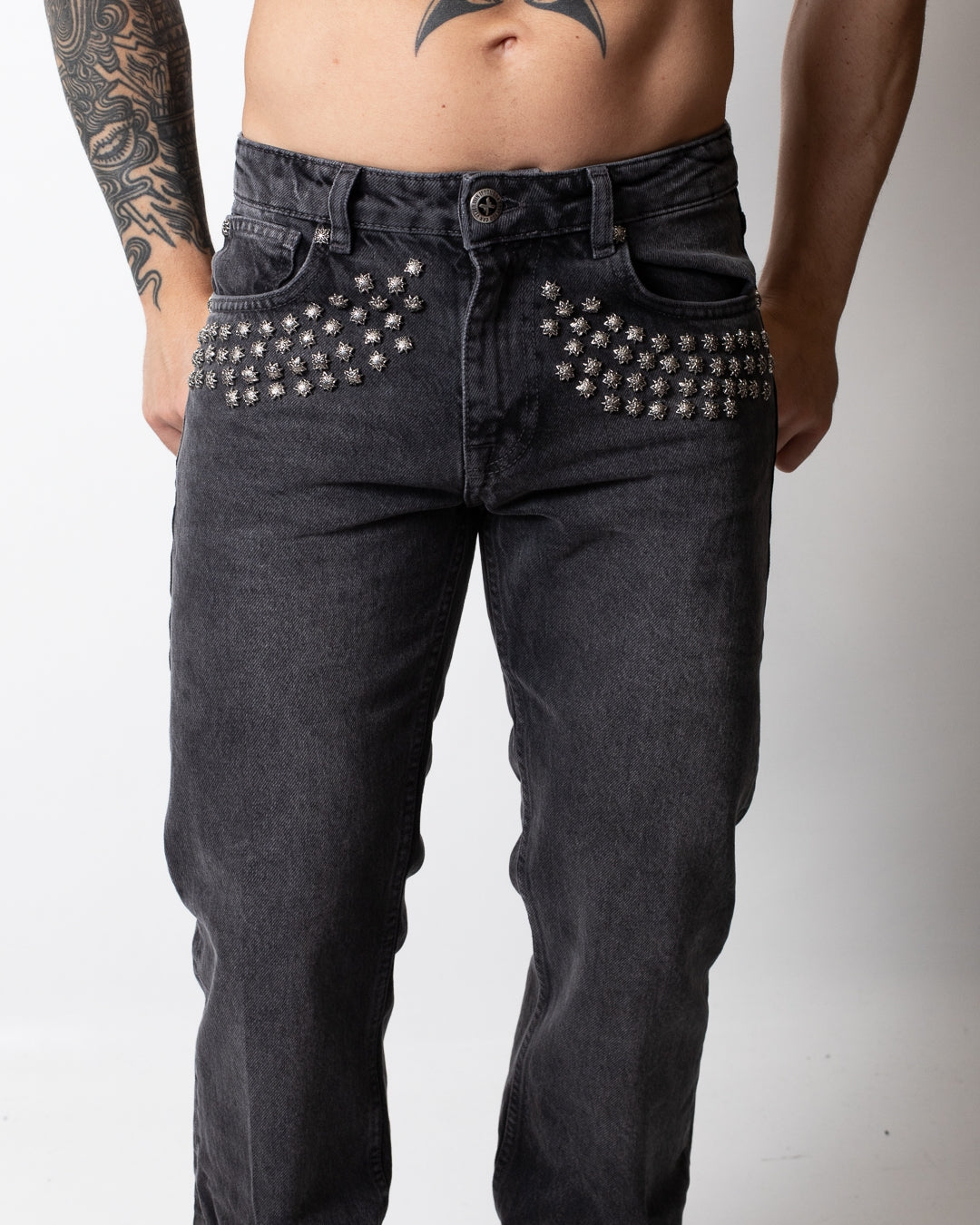 Jeans Richmond X flared leg con borchie uomo