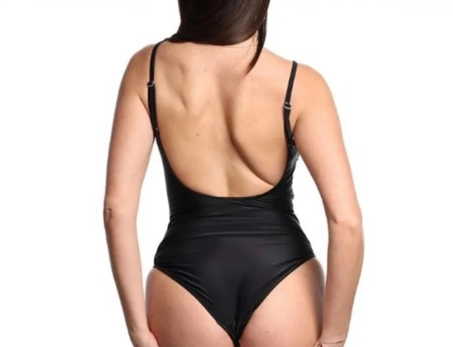 Costume intero Moschino Swim con logo a contrasto donna