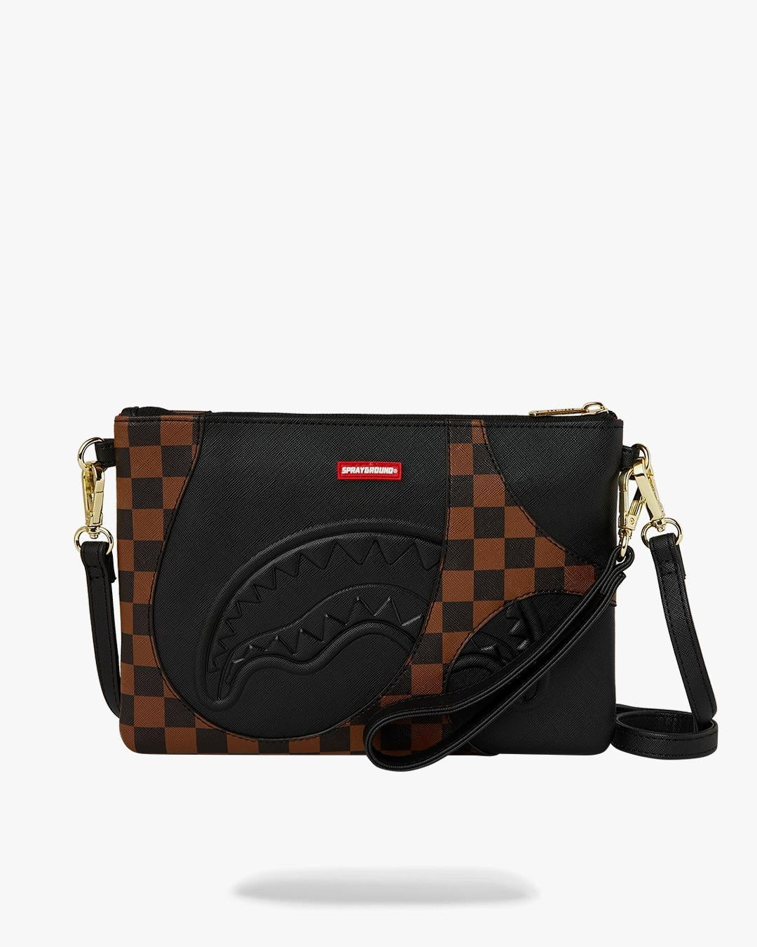 Pochette Sprayground marrone "JETSTREAM BROWN CROSSOVER CLUTCH"