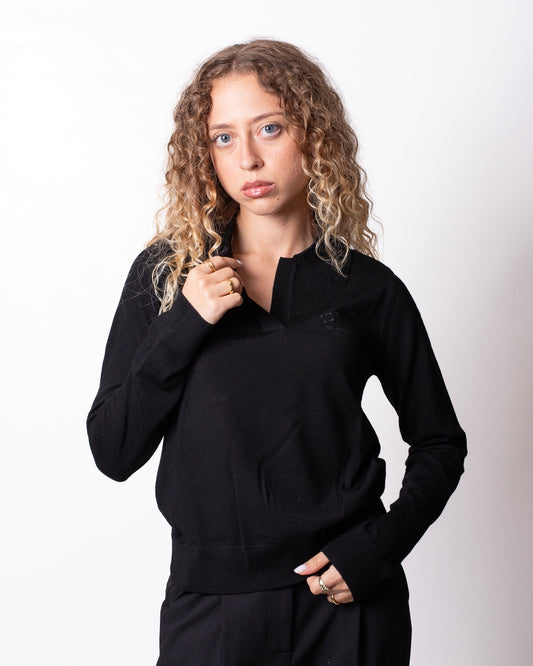 Maglia Iceberg polo in lana donna