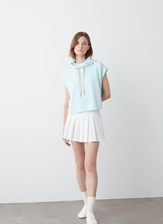 Gilet Colmar in felpa con coulisse effetto raso donna