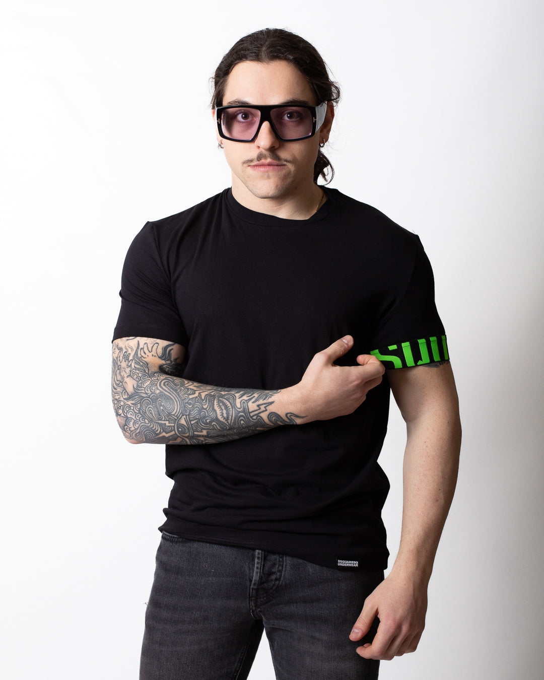 T-Shirt Dsquared2 con fascia logata uomo