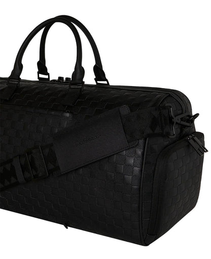Borsone Sprayground nero RAISED CHECK DUFFLE
