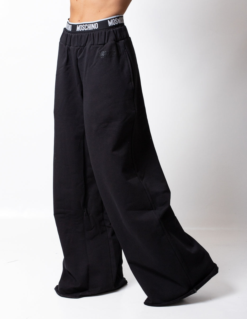 Pantalone Moschino Underwear in felpa con fascia logata donna
