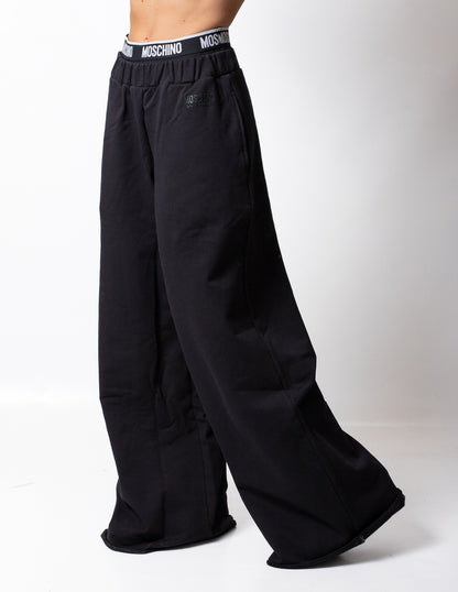 Pantalone Moschino Underwear in felpa con fascia logata donna