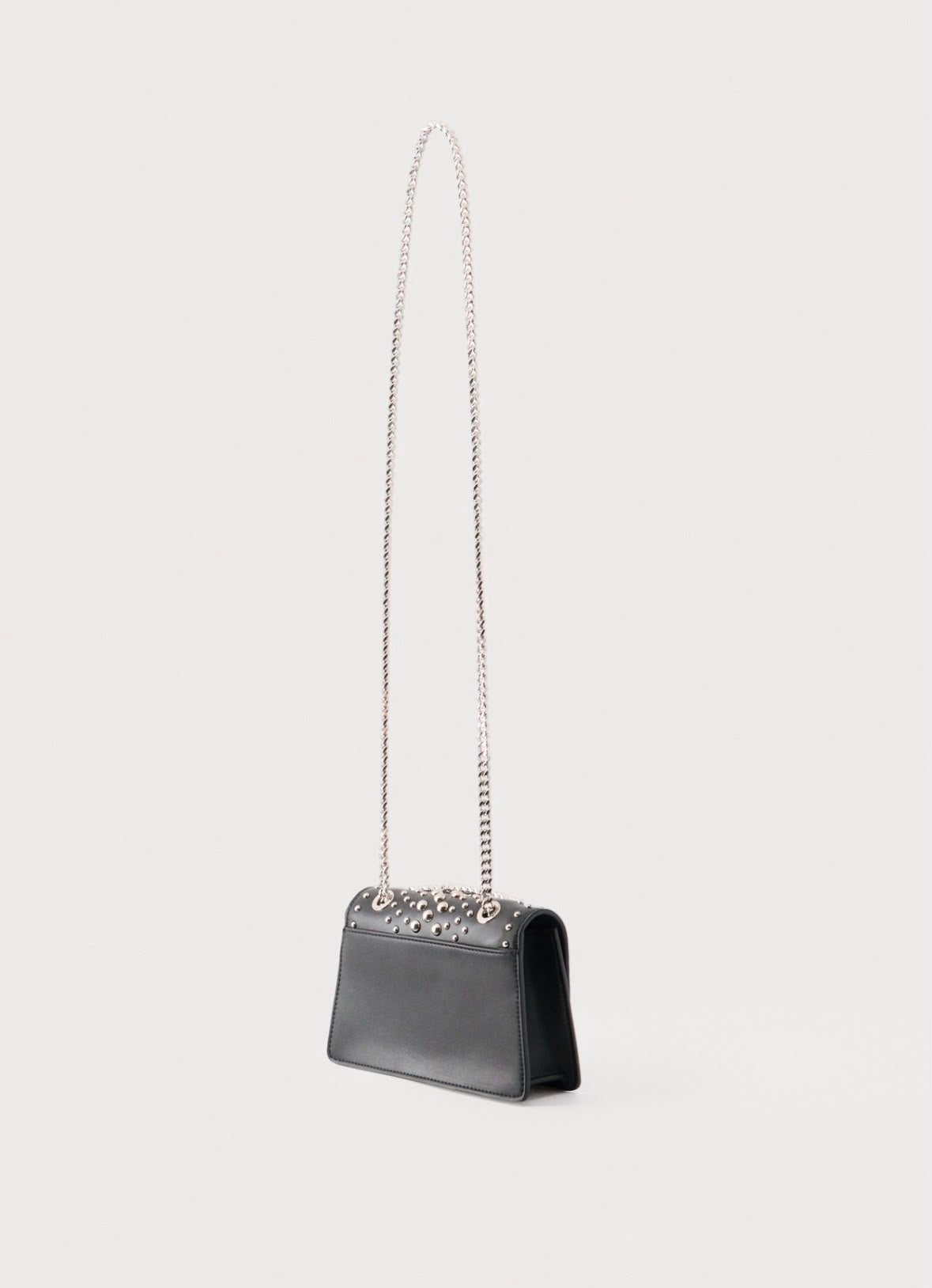 Borsa Just Cavalli con logo in argento e borchie