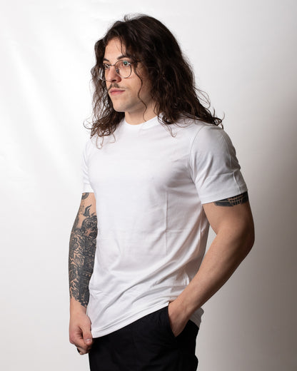 T-Shirt Calvin Klein in jersey con ricamo tono su tono uomo