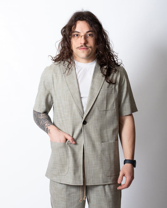 Giacca blazer Liu Jo monopetto a maniche corte uomo