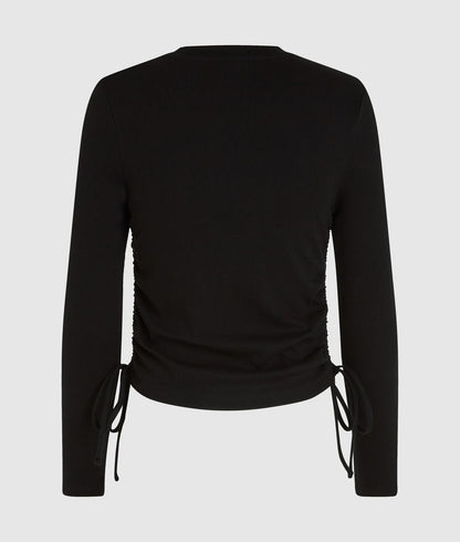 Top Karl Lagerfeld Jeans in costina con laccetti donna