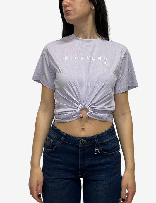 T-Shirt Richmond X con dettaglio arricciato donna