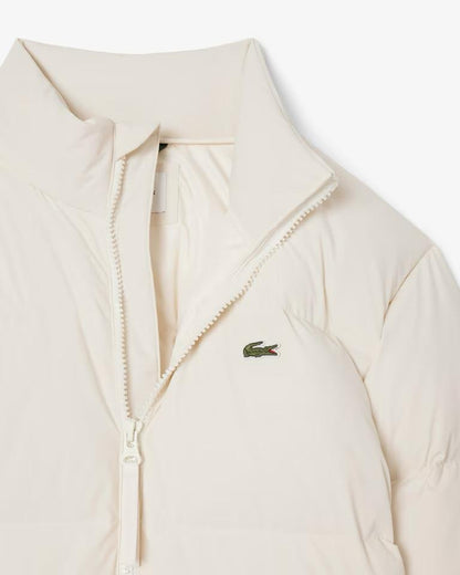 Giubbotto Lacoste con cappuccio impermeabile e iconico logo