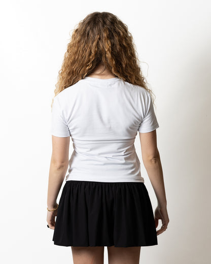 T-Shirt John Richmond slim con logo strass donna