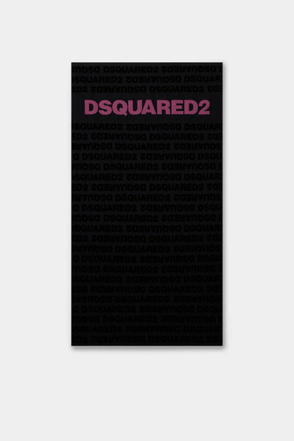 Telo mare Dsquared2 in spugna con logo all-over