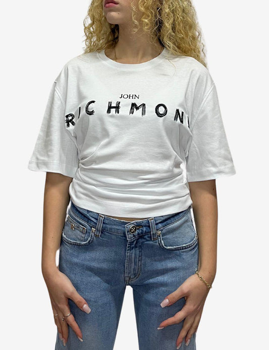 T-Shirt John Richmond con intreccio donna