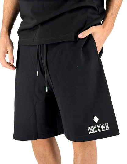 Bermuda Marcelo Burlon in felpa "County snake" uomo