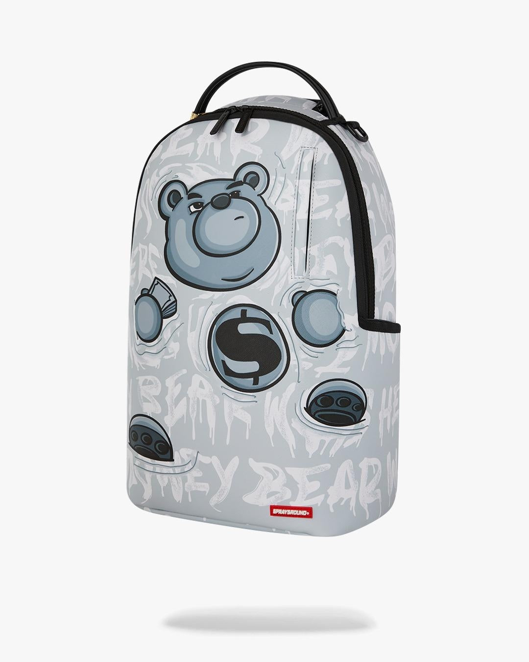 Zaino Sprayground bianco "MONEY BEAR GRAFFITI FLOAT BACKPACK"