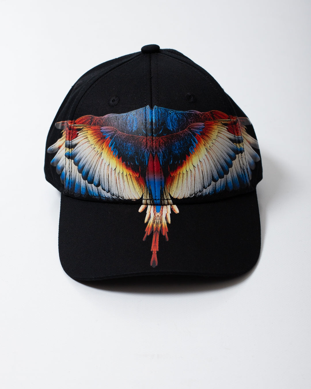 Cappello Marcelo Burlon con visiera "Wings Colorfull Yellow"
