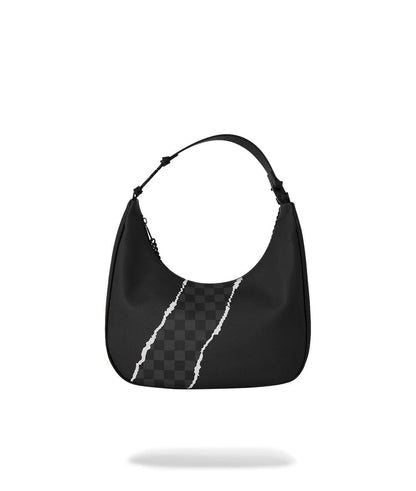 Borsa a tracolla Sprayground "CENTER RIP REVEALING GRAY CHECK HANDBAG"
