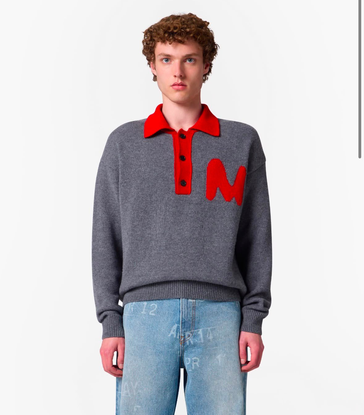 Maglia MSGM in misto lana "Logo Themwave"