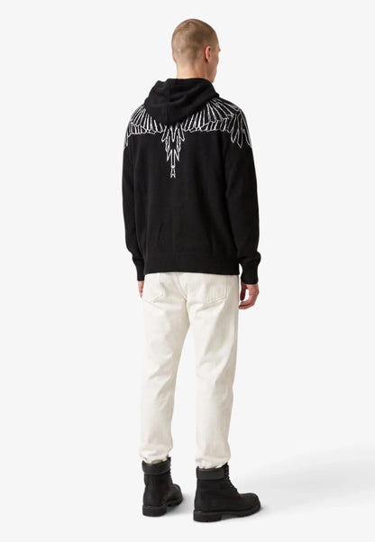 Maglia Marcelo Burlon con cappuccio "Icon Wings" uomo