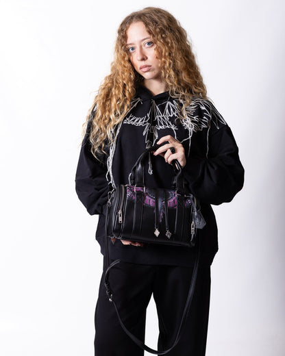 Borsa Marcelo Burlon in ecopelle "Icon Wings"