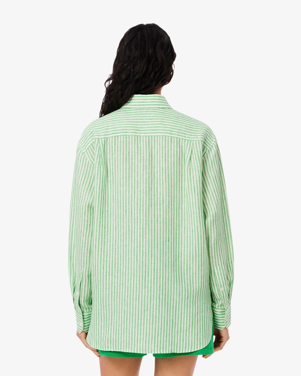 Camicia Lacoste maniche lunghe a righe