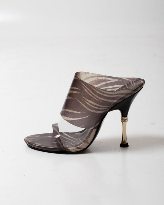 Sandalo Just Cavalli "Palm Print" donna