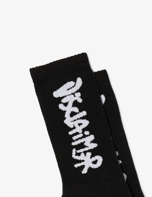 Calze Disclaimer in spugna con logo a contrasto