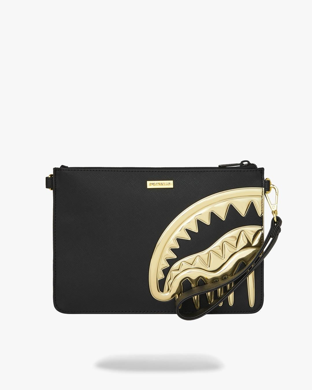 Pochette Sprayground nero "GOLD AND DANGEROUS CROSSOVER CLUTCH"